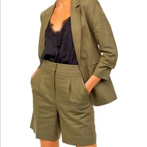 H&M - Khaki Green Linen jacket+shorts 👌🏼